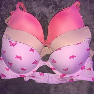 Set of 34A T-shirt bras